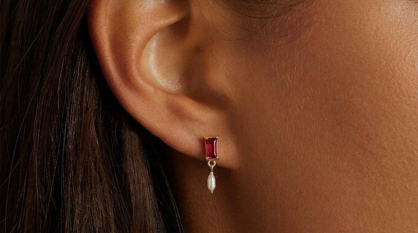 საყურე მარგალიტით