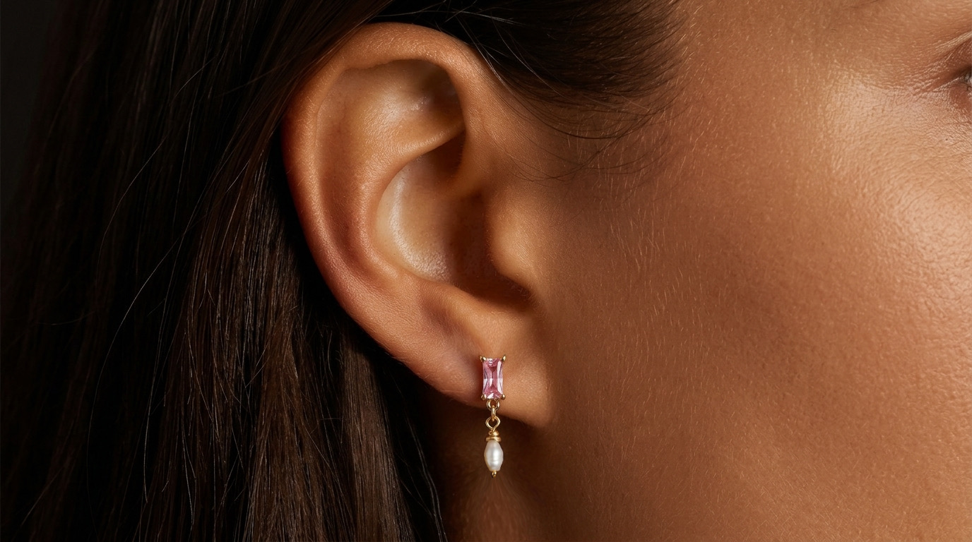 საყურე მარგალიტით