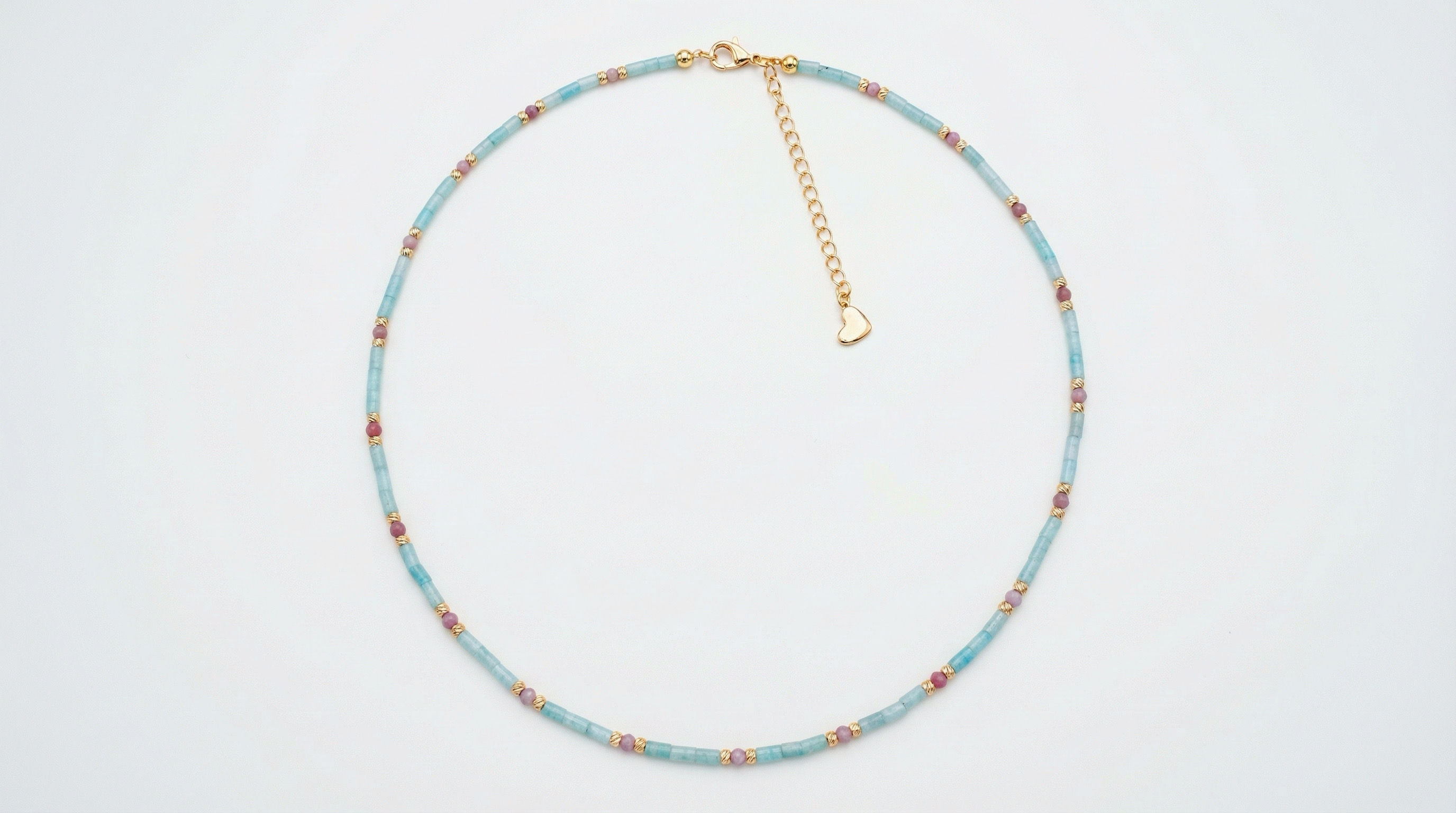 ამაზონიტის ქვის ყელსბამი - როდონიტის ქვებით