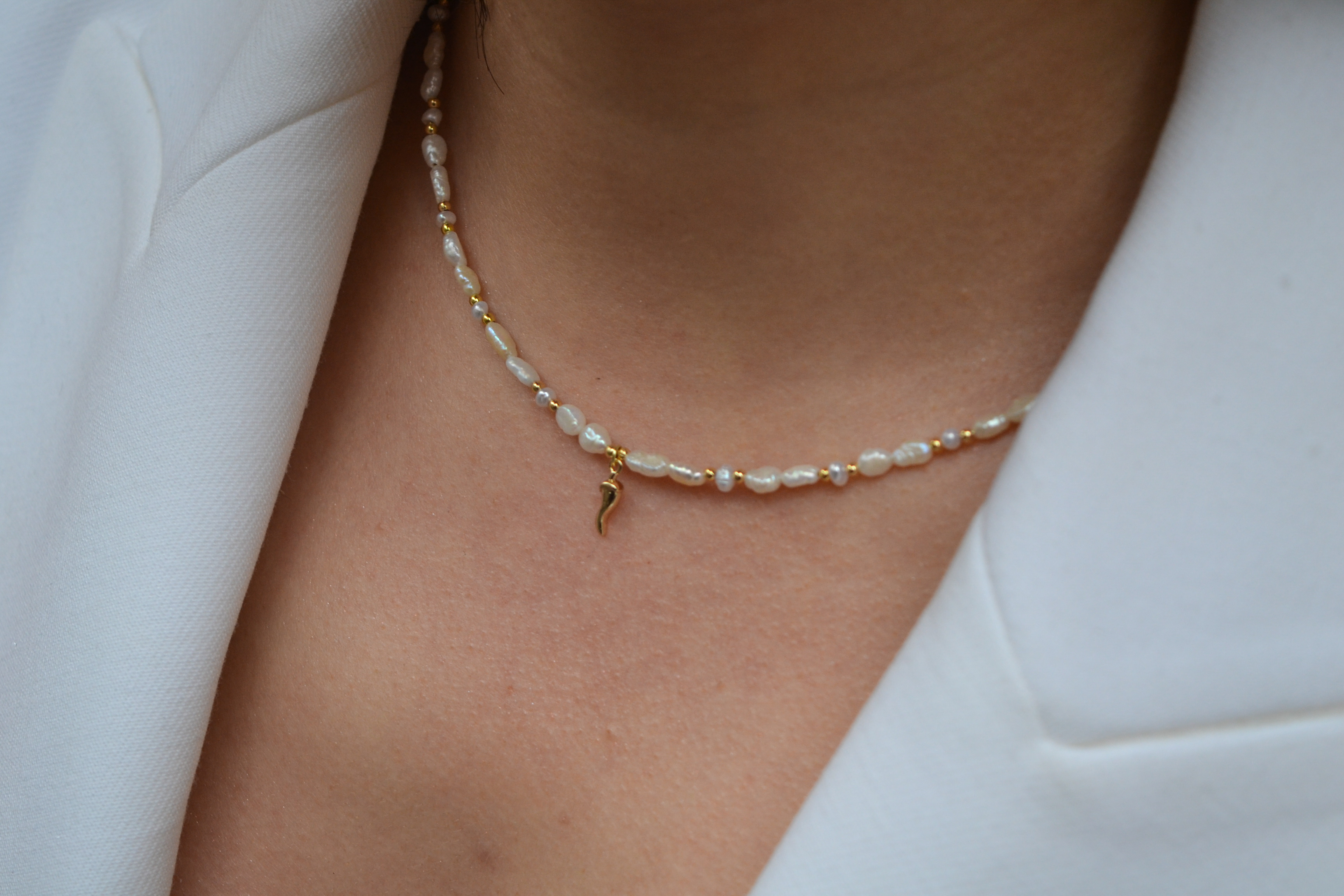 Cornicello მარგალიტის ყელსაბამი