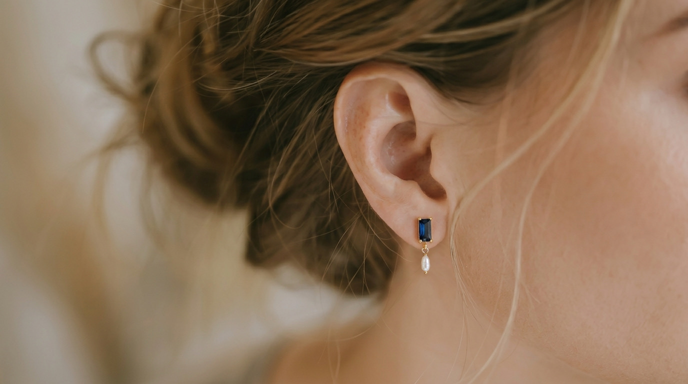 საყურე მარგალიტით