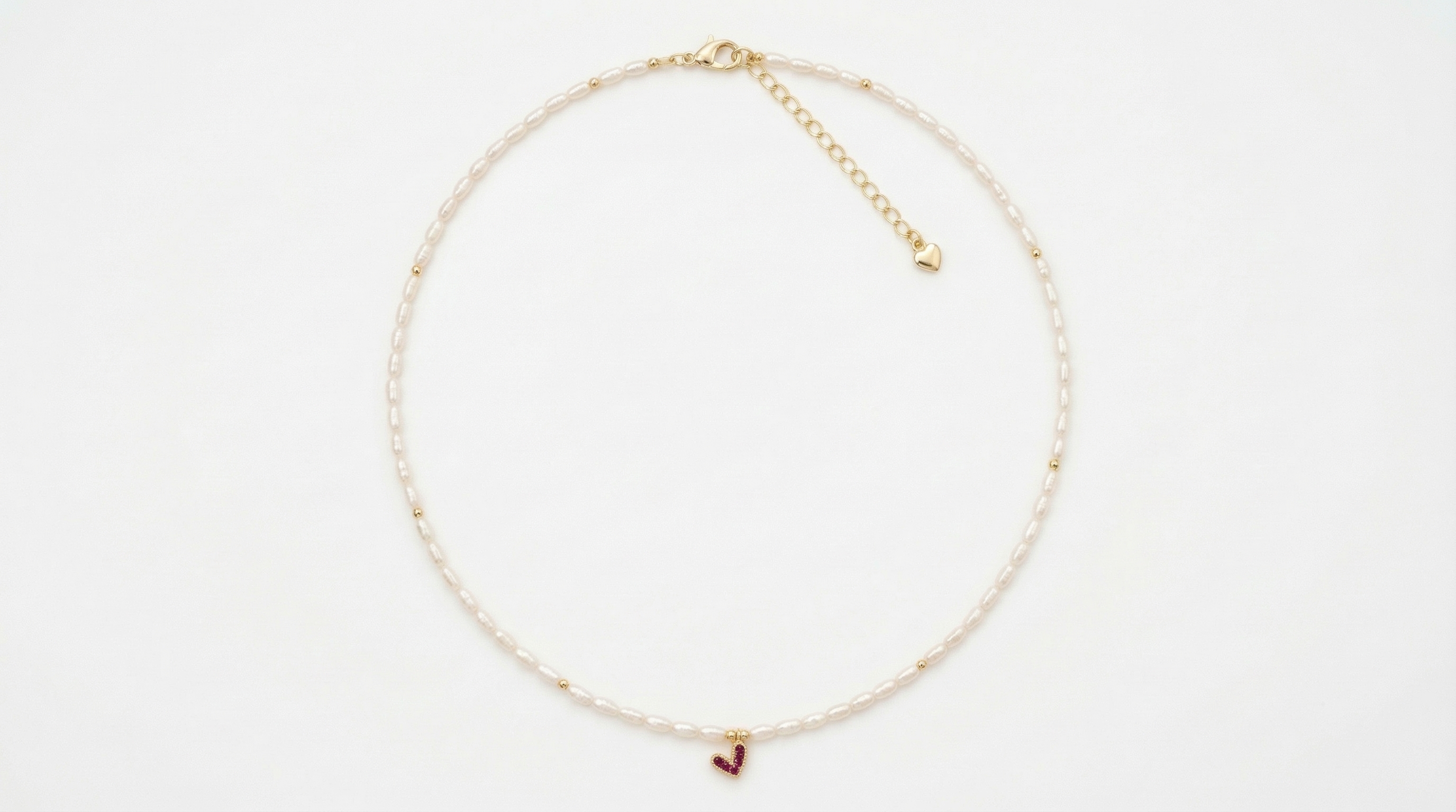 მარგალიტის ყელსაბამი გულით